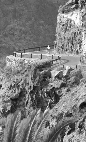 Peloton leiders fietst op Gran Canaria